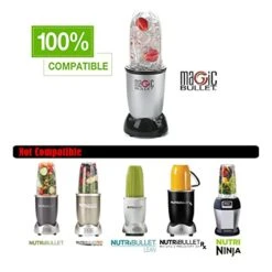 11 PCS Blender Replacement Parts Cross Blade 16OZ Replacement Cup With Handle,12OZ Short Cup With Lip Ring And Stay-Fresh Lid Replacement Cups Compatible With Magic Bullet Blender Cups MB1001 Series -Wilton Shop 41vH3zmSJtL