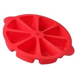 Scone Pan Silicone Triangle Cake Mold For Baking Nonstick Cornbread Pan 8 Cavity Pie Silicone Mold Perfect For Brownies, Muffin, Cupcake, Soap, Polenta, Or Biscuits (Red) -Wilton Shop 41vLhAOEhcL
