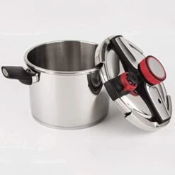 WETYG Stainless Steel Pressure Cooker With Easy Lock Lid，Adjustable Pressure Limiting Valve, -hand Operated Switch -Wilton Shop 41vTzO5hxCL