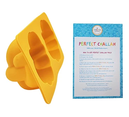 Silicone Challah Braid Bread Mold Bakeware, Small Challettes, Perfect Kosher Challah Braided Baking Mold Pan, No Shaping Required (Single) 5 Silicone Challah Braid Bread Mold Bakeware, Small Challettes, Perfect Kosher Challah Braided Baking Mold Pan, No Shaping Required (Single) - Image 3