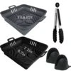 Air Fryer Liners, YINGRACE 8.7 Inch 4Pcs Silicone Square Air Fryer Accessories Foldable Air Fryer Pot Bowl Reusable Air Fryer Basket Liners For 5.8QT-8.5QT With Silicone Gloves & Stainless Steel Tongs 2 Air Fryer Liners, YINGRACE 8.7 Inch 4Pcs Silicone Square Air Fryer Accessories Foldable Air Fryer Pot Bowl Reusable Air Fryer Basket Liners For 5.8QT-8.5QT With Silicone Gloves & Stainless Steel Tongs -Wilton Shop 41vZq9Z92hL