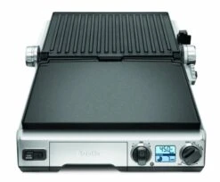 Breville BGR820XL Smart Grill, Electric Countertop Grill, Brushed Stainless Steel., 14" X 14" X 5 3/4" -Wilton Shop 41vgfT3XYXL