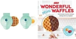Dash Mini Maker Waffle Maker + Griddle, 2-Pack Griddle + Waffle Iron - Aqua -Wilton Shop 41vrDBOMjcL. AC