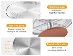 Aluminium Cake Decorating Turntable, 12 Inch Rotating Cake Stand, 22pcs Baking Supplies Tools With Icing Spatula, Cake Leveler, 3 Icing Smoother, 12 Icing Piping Tips, 2 Pastry Bag -Wilton Shop 41wEq0YWfkL