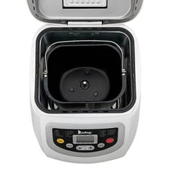 N/A BM8021 2LB Bread Maker Machine With Automatic Feeding Function,High Temperature Resistant Environmental Protection Plastic,White,110V 550W US Plug -Wilton Shop 41wKVI1rjmL 1
