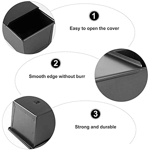 Bread Loaf Pan With Lid, Non- Stick Bread Pan Stainless Steel Toast Pan For Baking Bread, Black Bread Toast Loaf Baking Pans Loaf Bakeware For Oven Baking ( 450g ) Loaf Baking Pans 4 Bread Loaf Pan With Lid, Non- Stick Bread Pan Stainless Steel Toast Pan For Baking Bread, Black Bread Toast Loaf Baking Pans Loaf Bakeware For Oven Baking ( 450g ) Loaf Baking Pans - Image 2