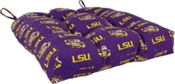 COLLEGE COVERS MfySeat College Indoor/Outdoor Seat Patio D Cushion, 20" X 20", Clemson Tigers -Wilton Shop 41wOPag31DL. AC
