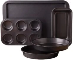 Gibson Country Kitchen 4 Pc Embossed Nonstick Bakeware Set, 4-Piece, Copper -Wilton Shop 41wPyx4gjyL. AC