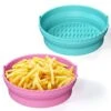 Silicone Air Fryer Liners, 2 Pack Foldable Air Fryer Pot Reusable 8.5" Food Safe Air Fryer Silicone Basket Easy Clean Air Fryer Accessories For 5Qt / Bigger Air Fryers (8.5 Inch, Pink+Green) 2 Silicone Air Fryer Liners, 2 Pack Foldable Air Fryer Pot Reusable 8.5" Food Safe Air Fryer Silicone Basket Easy Clean Air Fryer Accessories For 5Qt / Bigger Air Fryers (8.5 Inch, Pink+Green) -Wilton Shop 41wZUMN99vL