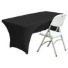 Spandex Open Back Table Cover 6 Ft. Fitted Polyester Tablecloth Stretch Spandex Tablecover Table Toppers 30+ Colors -Wilton Shop 41wfvPEVsxL