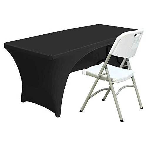 Spandex Open Back Table Cover 6 Ft. Fitted Polyester Tablecloth Stretch Spandex Tablecover Table Toppers 30+ Colors 3 Spandex Open Back Table Cover 6 Ft. Fitted Polyester Tablecloth Stretch Spandex Tablecover Table Toppers 30+ Colors