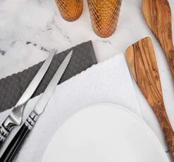 [12 Pack] Kitchen Dish Hand Towels, 100% Cotton Dobby Weave, 410GSM Absorbent Terry Cleaning Cloth, 15x26, Grey -Wilton Shop 41wgS6tFjJL