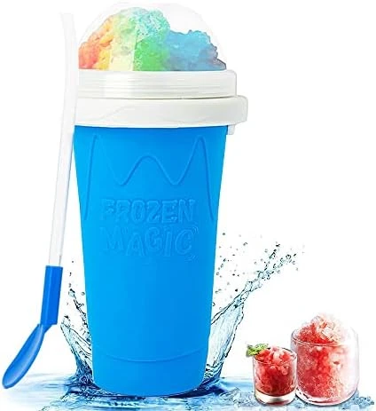 Slushie Maker Cup Squeeze Slushy - Magic Quick Frozen Smoothies Cups-Double Layer Silica Frappes Cup -Summer Cooler Homemade Milk Shake Ice Cream Maker Machine For Teens Adult And Family 9 Slushie Maker Cup Squeeze Slushy - Magic Quick Frozen Smoothies Cups-Double Layer Silica Frappes Cup -Summer Cooler Homemade Milk Shake Ice Cream Maker Machine For Teens Adult And Family - Image 7