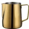Milk Frothing Pitcher 20oz Stainless Steel Cup Perfect For Latte Art,Espresso Maker,Cappuccino Maker-18/8 Stainless Steel Milk Frother Pitcher Steaming Pitcher Rose Golden Color 600ml -Wilton Shop 41woPoNGaiL