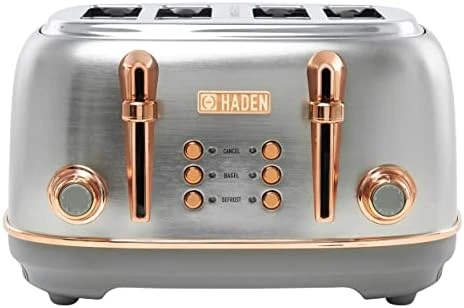 Aden Heritage Toaster, Wide Slot With Removable Crumb Tray And Settings (Ivory/Copper, 4 Slice) 13 Aden Heritage Toaster, Wide Slot With Removable Crumb Tray And Settings (Ivory/Copper, 4 Slice) - Image 11