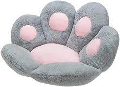 Cartoon Bear Paw Cat Claw Cushion, Half-Surround Cushion, Lazy One-Piece Sofa, Office Seat, Student Cushion (Polar White, 60cm*70cm) -Wilton Shop 41wrOZU16L. AC
