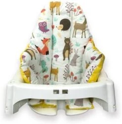 High Chair Cushion For IKEA High Chair, One Piece IKEA High Chair Accessories, Cotton Antilop High Chair Accessories, Washable IKEA High Chair Cushion (Jungle Green) -Wilton Shop 41wvH3CwLL. AC