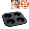 4 Hole Muffin Pan Muffin Trays, Bakeware Tins & Trays Non-stick Cupcake Baking Pan Mini Muffin Cups Pudding Bakeware Cake Mold For Oven Baking Roasting -Wilton Shop 41x6zlBLEqL