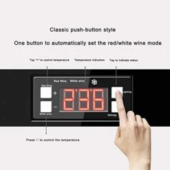 ATAAY Wine Cooler Refrigerators 34 Bottle Fast Cooling Low Noise And No Fog Wine Fridge With Compressor Stainless Steel Digital Temperature Control Screen Built-in Or Freestanding -Wilton Shop 41x72EmzFJL