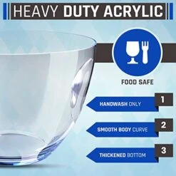 Ice Buckets For Parties - Ice Bucket - 5 Liter Clear Acrylic Champagne Bucket With Easy-to-Carry Handles - Indoor And Outdoor Parties -Wilton Shop 41xB2yX2eSL