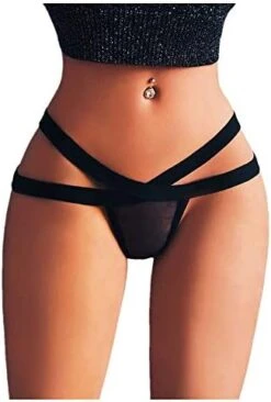 F_Gotal Clearance Sexy Underwear For Women Flower Lace Strappy Mesh Panties G-String Thongs Knickers Briefs -Wilton Shop 41xNY3purnL. AC