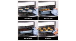 Oven Chef's Choice Lite 5-Piece Baking Pan Set, Includes Non-Stick Egg Pan For Cooking, Muffin & Cupcake Pan, Loaf Baking Dish, Square Brownie Baking Tray, & Enameled Cast Iron Pot With Lid 9 Oven Chef's Choice Lite 5-Piece Baking Pan Set, Includes Non-Stick Egg Pan For Cooking, Muffin & Cupcake Pan, Loaf Baking Dish, Square Brownie Baking Tray, & Enameled Cast Iron Pot With Lid -Wilton Shop 41xOW2PLKTL