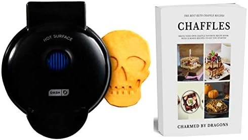 MINI Waffle Iron 4" HEART With The Best Keto Chaffle Recipe Book And Journal By Charmed By Dragons (4 Inch MINI RED HEART) 7 MINI Waffle Iron 4" HEART With The Best Keto Chaffle Recipe Book And Journal By Charmed By Dragons (4 Inch MINI RED HEART) - Image 5