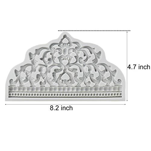 Crown Cake Fondant Molds - Sugarcraft Crown Baroque Style Silicone Mold For Cupcake Topper Chocolate Candy Pastry Jewelry Clay Cake Decorating… 9 Crown Cake Fondant Molds - Sugarcraft Crown Baroque Style Silicone Mold For Cupcake Topper Chocolate Candy Pastry Jewelry Clay Cake Decorating… - Image 7