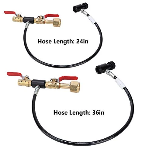 Zerodis CO2 Cylinder Refill Adapter With Hose For Filling Stainless Steel Refill Station Connector Kit For Filling Soda Maker Tank Beer Brewing Accessories(36inch) 7 Zerodis CO2 Cylinder Refill Adapter With Hose For Filling Stainless Steel Refill Station Connector Kit For Filling Soda Maker Tank Beer Brewing Accessories(36inch) - Image 5