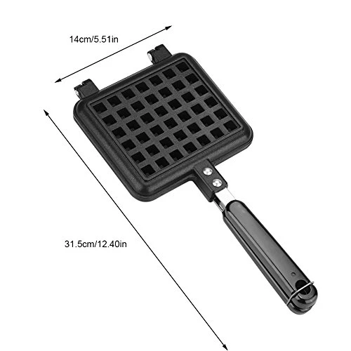 Waffle Maker Pan, Non-stick Double Side Waffle Irons Press For Cooking Baking Tool 6 Waffle Maker Pan, Non-stick Double Side Waffle Irons Press For Cooking Baking Tool - Image 4