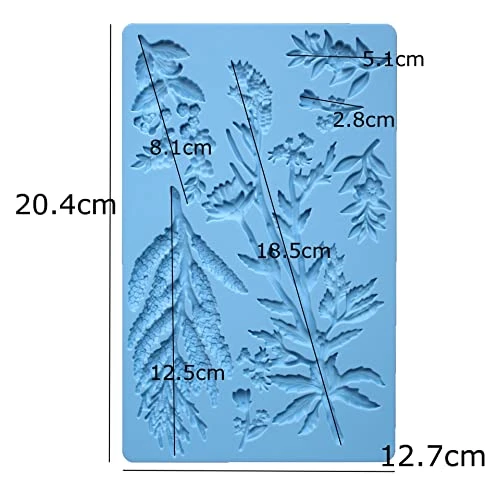 NKII New Baking Tools Herbs And Plants Leaves Cake Silicone Molds Cake Decoration Accessories (Color : YX1460) 4 NKII New Baking Tools Herbs And Plants Leaves Cake Silicone Molds Cake Decoration Accessories (Color : YX1460) - Image 2