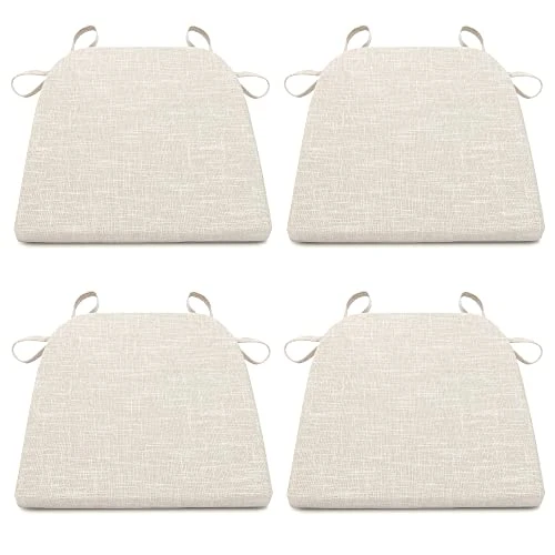 Chair Pads With Ties For Dining Room Chairs Set Of 4 High Density Foam Padded Cushion Non Slip U Shaped Kitchen Chair Seat Cushions 16x16.5 Inch White Beige 3 Chair Pads With Ties For Dining Room Chairs Set Of 4 High Density Foam Padded Cushion Non Slip U Shaped Kitchen Chair Seat Cushions 16x16.5 Inch White Beige