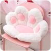 Cute Seat Cushion Cat Paw Shape Lazy Sofa, Bear's Paw Office Chair Cushion,Office Cozy Warm Seat Pillow,Plush Sofa Cushion Home Decoration, Skin-Friendly Floor Mat Specially Designed For Home White -Wilton Shop 41y1rtB4GlL