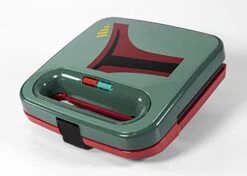 WM2-SRW-BBF Star Wars Boba Fett Double-Square Waffle Maker, 9" X 9", Green