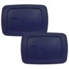 Pyrex C-213 Easy Grab Blue 1.5 Quart Storage Lid Cover For Loaf Dish - 2 Pack -Wilton Shop 41y75PdjhKL