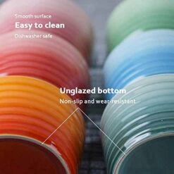 Souffle Ramekins Porcelain Dishes 240Ml Embossed Souffle Creme Brulee For Baking And Dipping Sauces - Gradient Color Glaze Ring Pattern Baking Bowl,6pcs -Wilton Shop 41y9EODOWBL 1