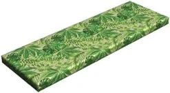 Nostalgic Bench Pad, Blue Monochromatic Vintage Pattern Repetition, Standard Size HR Foam Cushion With Decorative Fabric Cover, 45" X 15" X 2", Seafoam Green 20 Nostalgic Bench Pad, Blue Monochromatic Vintage Pattern Repetition, Standard Size HR Foam Cushion With Decorative Fabric Cover, 45" X 15" X 2", Seafoam Green -Wilton Shop 41yG6rbn4lL. AC