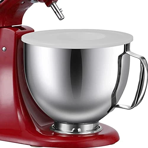 - 2Pcs Mixer Bowl Cover Compatible With 6qt Bowl-Lift KV25G KP26M1X Plastic Tilt-Head Stand Mixer Lid Durable Kitchen Food Mixer Spilling Guard Reusable Dishwasher Safe For Home -(white) 6 - 2Pcs Mixer Bowl Cover Compatible With 6qt Bowl-Lift KV25G KP26M1X Plastic Tilt-Head Stand Mixer Lid Durable Kitchen Food Mixer Spilling Guard Reusable Dishwasher Safe For Home -(white) - Image 4