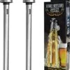 Beer Chiller Sticks For Bottles, 2 Pieces Stainless Steel Chiller Stick Beverage Cooler Cooling Sticks Keep Bottled Drinks Cold Unique Practical Mens Gifts For Beer Lovers,Dad,Birthday,Father's Day -Wilton Shop 41yIDGYIVXL