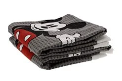 100% Cotton Kitchen Towels, 2pk, Perfect For Drying Dishes & Hands, Absorbent, Light Weight, And Adorable- Machine Washable- 16” X 26” - Mickey Grey Dots -Wilton Shop 41yJ8hGBoVL
