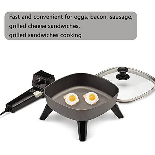 Small Electric Skillet - With Temperature Control Serves 1 To 2 People (6 Inch) 5 Small Electric Skillet - With Temperature Control Serves 1 To 2 People (6 Inch) - Image 3