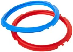 Ceramic Non-Stick Interior Coated Inner Cooking Pot Mini - 3 Quart & Sealing Rings 2 Pack : Mini 3 Quart Red/Blue -Wilton Shop 41yXh4uR1HL