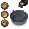 Air Fryer Silicone Pot, 8.66" Air Fryer Silicone Liners Food Safe Non Stick Air Fryer Basket Oven Accessories, Reusable Replacement Of Parchment Paper Liners Fits 5.3 QT Or Bigger Air Fryer 2 Air Fryer Silicone Pot, 8.66" Air Fryer Silicone Liners Food Safe Non Stick Air Fryer Basket Oven Accessories, Reusable Replacement Of Parchment Paper Liners Fits 5.3 QT Or Bigger Air Fryer -Wilton Shop 41yf20HpXgL