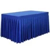 4ft Table Skirt Fitted Tablecloth, Fitted Table Covers For 4 Foot Tables, Royal Blue Polyester Table Skirts For Rectangle Tables 4ft For Events -Wilton Shop 41yge4zwwJL