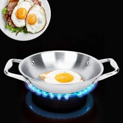 Frying Pan Stainless Steel Pot With Handle Kitchen Tool Suitable For Home Restaurant -Wilton Shop 41ymtkRgp3L 1