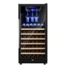 Freestanding Wine Cellar Wine Cooler Refrigerator 42 Bottles Quiet Wine Fridge With Digital Temperature Control For Red, White, Champagne Or Sparkling Wine