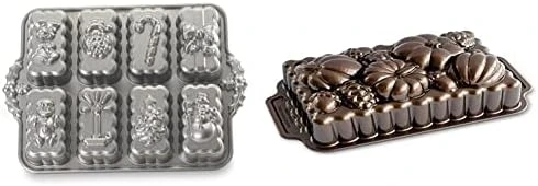 Nordic Ware Holiday Mini Loaves Pan & Wildflower Loaf Pan, 6-Cup, Toffee 12 Nordic Ware Holiday Mini Loaves Pan & Wildflower Loaf Pan, 6-Cup, Toffee - Image 10