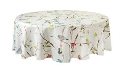 Indoor-Outdoor Spillproof Fabric Tablecloth For Spring/Summer/Party/Picnic (70" Round With Umbrella Hole, Menagerie) 18 Indoor-Outdoor Spillproof Fabric Tablecloth For Spring/Summer/Party/Picnic (70" Round With Umbrella Hole, Menagerie) -Wilton Shop 41yx6gQkMYL