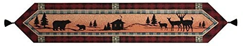 Manual Table Runner, Bear Lodge W/Tassels 3 Manual Table Runner, Bear Lodge W/Tassels