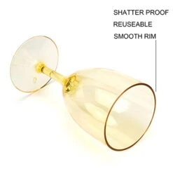 15-ounce Acrylic Stem Wine Glasses, Set Of 6 Multicolor | Made Of Shatterproof Plastic And Ideal For Indoor And Outdoor Use, Reusable, Party Colors -Wilton Shop 41zOrnkVTRL